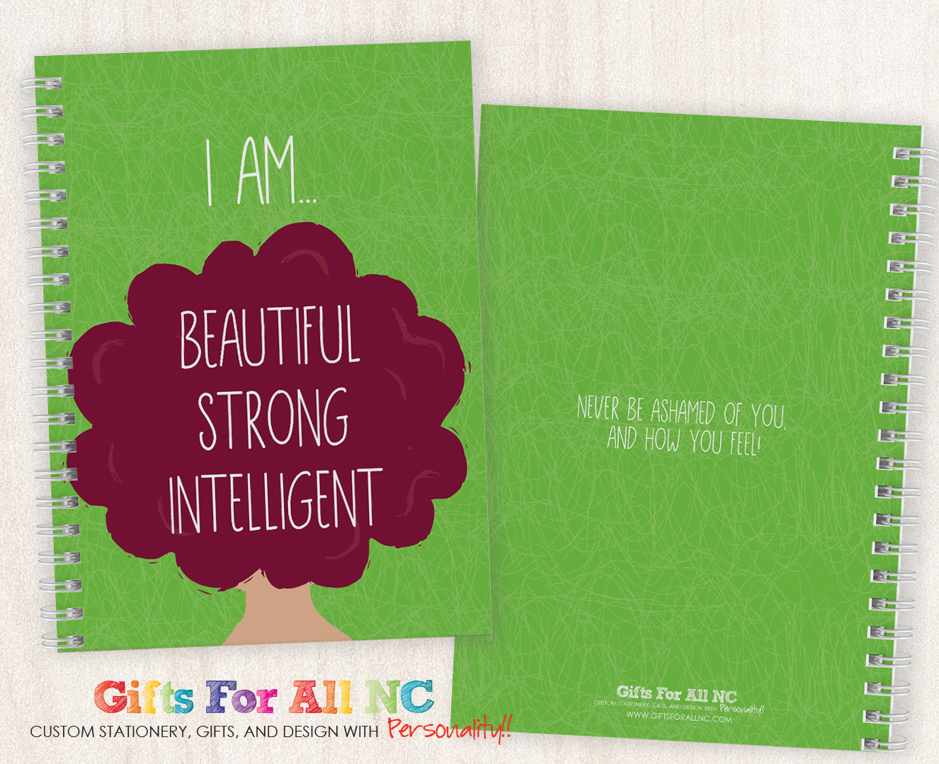 I Am Beautiful, Strong, Intelligent Personalized Journal