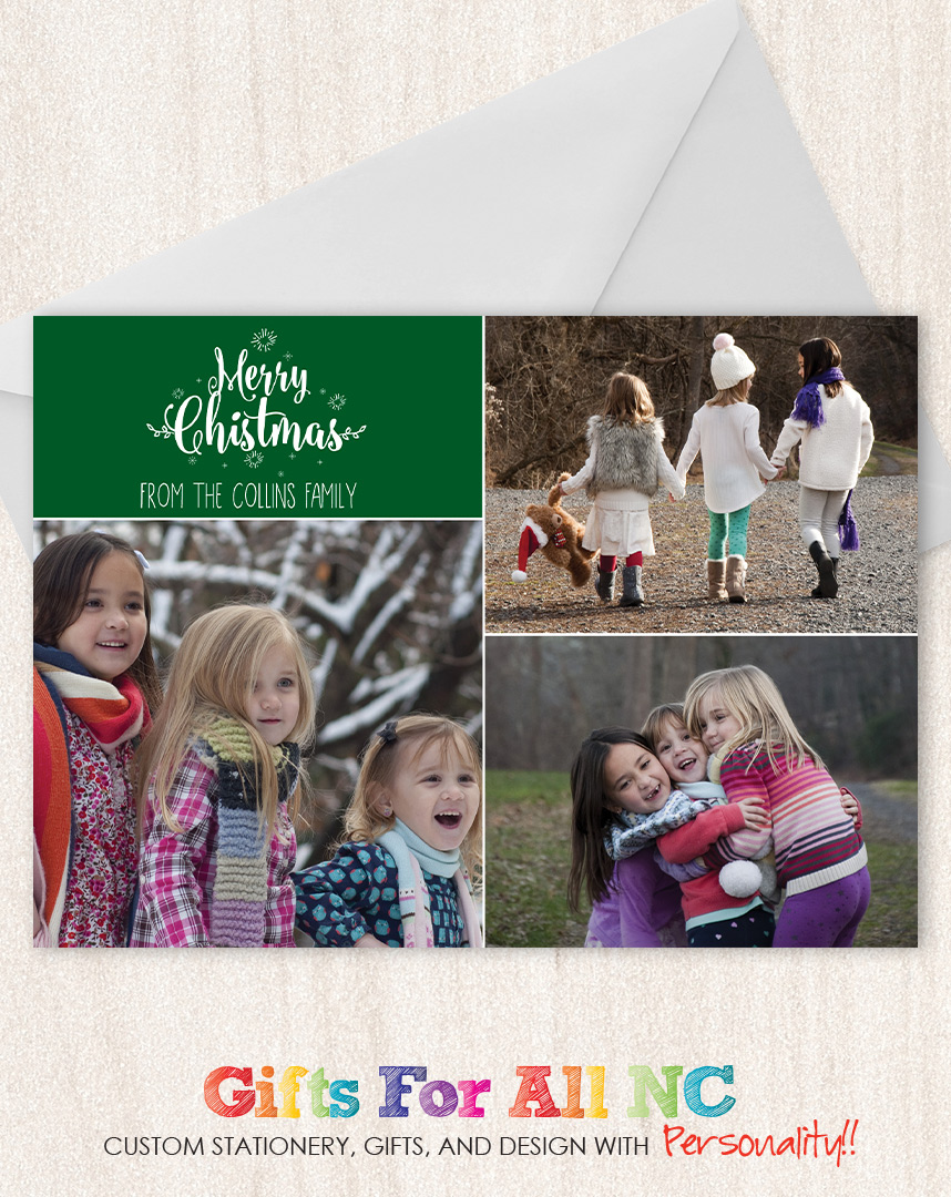 Collage Christmas Photo Card