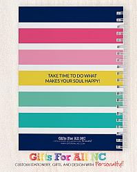 Colorful Stripes Monogram Journal