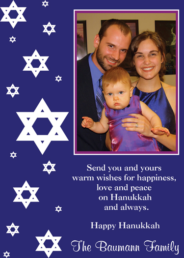 star of david Hanukkah card