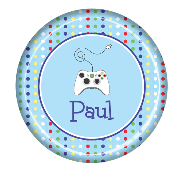 Video Game Personalized Plate