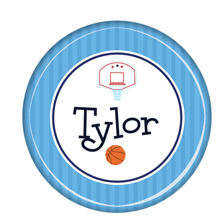 Basketball Strip Personalized Plate